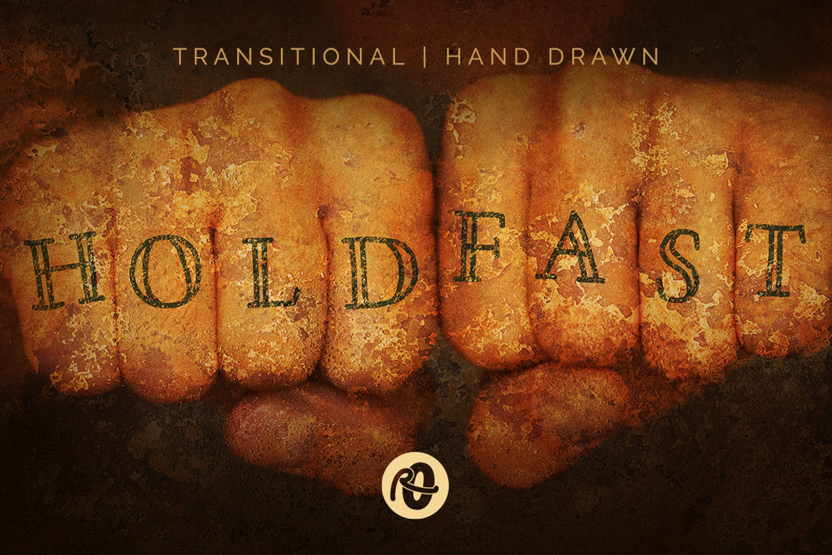 Hold Fast: hand drawn font