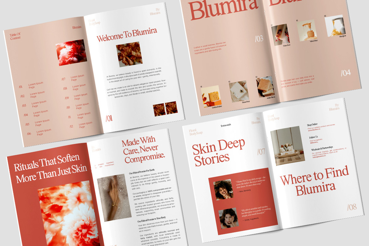 Aesthetic Product Look Book Template preview 2