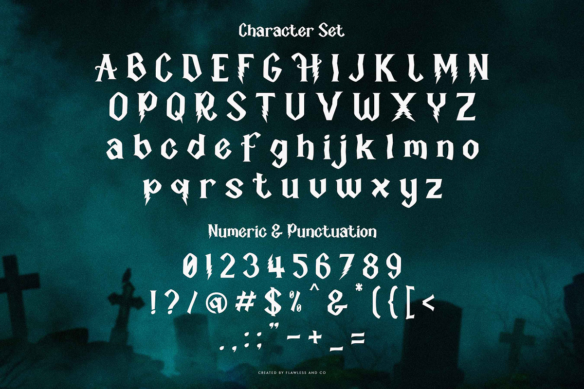Glimoria - Horror Font, a Font by Flawless And Co (Photo 9 of 10)