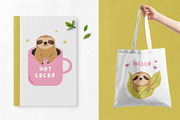 Funny Sloths – Cute Hand-Drawn Set, an Animal Illustration by danceyourlife (Thumbnail 11 of 11)