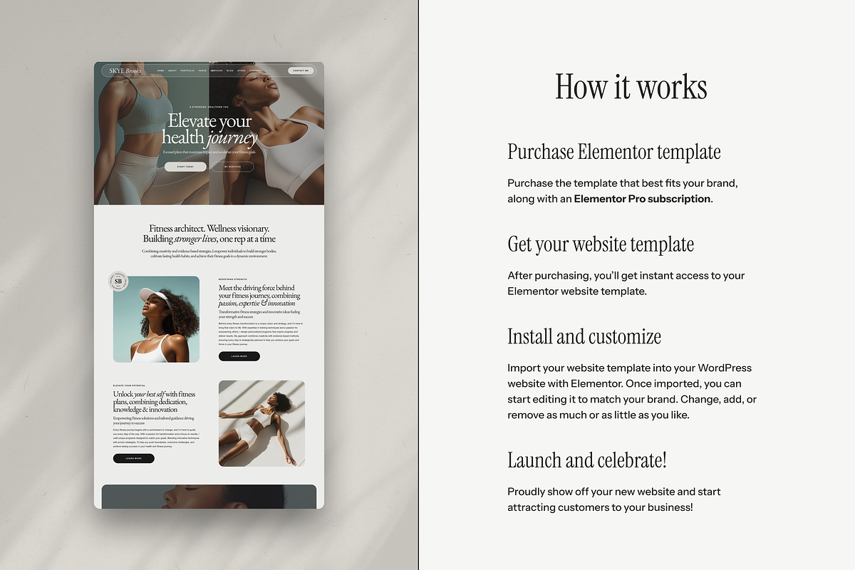 Skye Brooks Wordpress Theme, a WordPress Template by The Cherie Studio (Photo 2 of 6)