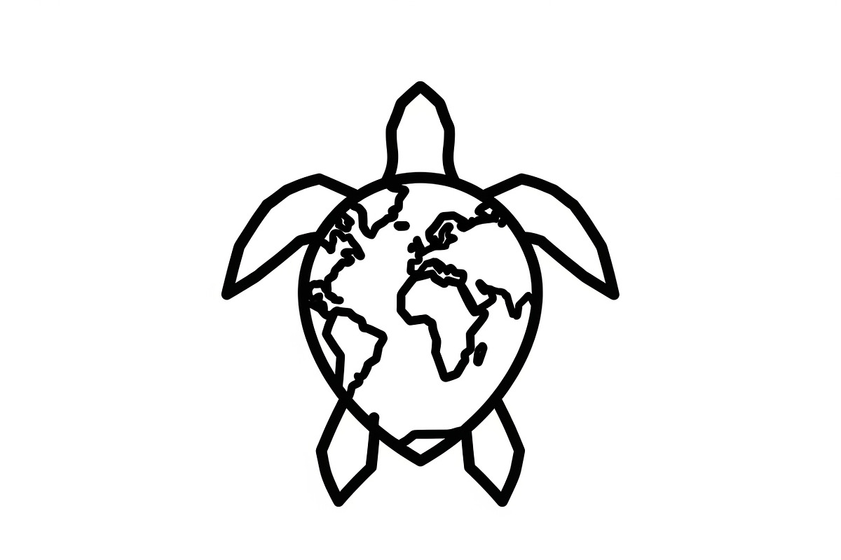 World Map Sea Turtle Bundle, an Illustration by Gaye Art (Photo 10 of 31)