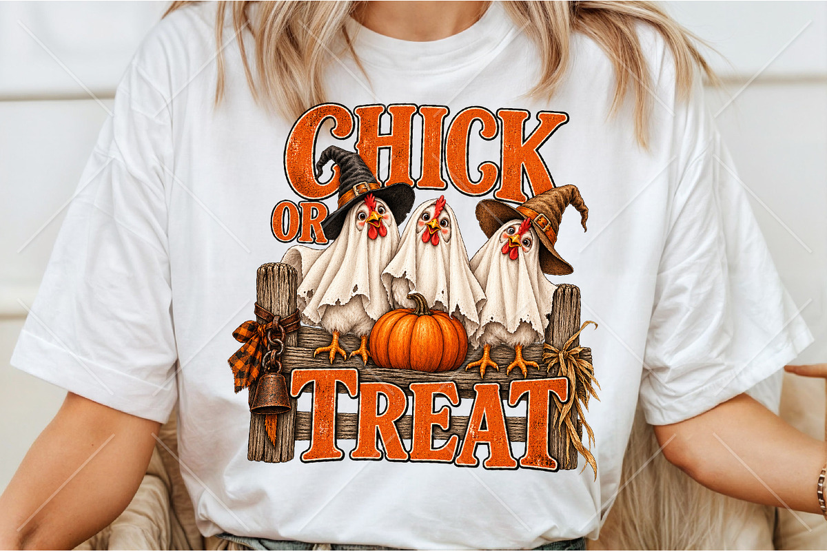 Chick or Treat Halloween PNG, a Seasonal Illustration by Canvas Craft (Photo 3 of 6)