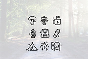 Forest walk icons, an Outline Icon by Lyolya Profitrolya (Thumbnail 2 of 2)