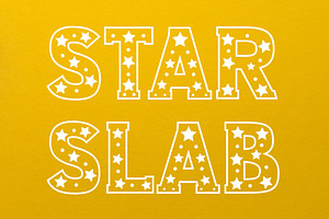 Star Slab Font