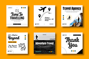 Modern Travel Social Media Post, a Social Media Template by MightyDesign (Thumbnail 1 of 8)