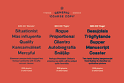 Generic Typeface Collection, a Sans Serif Font by More Etc. Studios (Thumbnail 6 of 20)