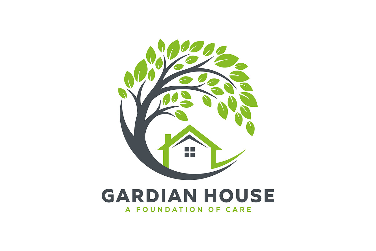Guardian House & Tree Logo | Real Estate & Home Care preview 2