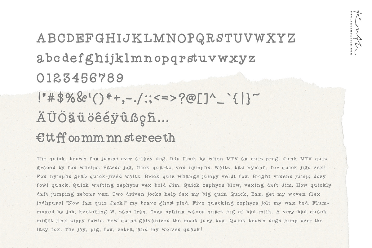 The Cute Font / handwritten serif, a Serif Font by KruthDesign (Photo 2 of 8)