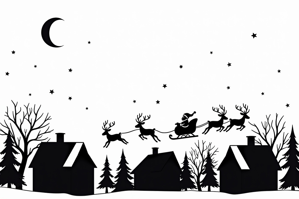 Christmas Sky Vector Collection, an Illustration by jahid234 (Photo 20 of 20)