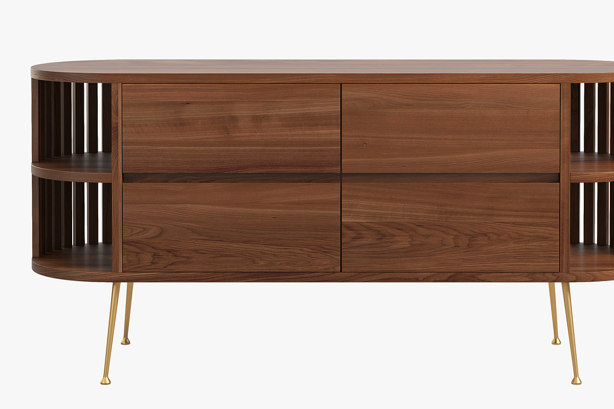Joybird Vira Console Cabinet, a Furniture 3D Model by 3dmitruk (Photo 2 of 7)