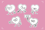HEART STICKER PACK (22 elements), an Emoji Icon by Bonfloret Studio (Thumbnail 4 of 7)