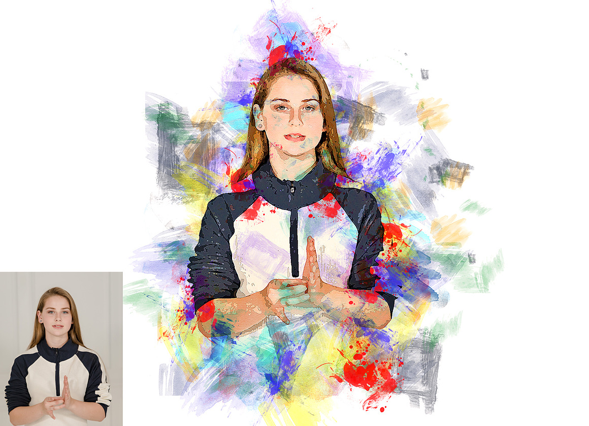 Watercolor Effect Photoshop Action B, an Action Add-On by Studio Retouch (Photo 6 of 28)