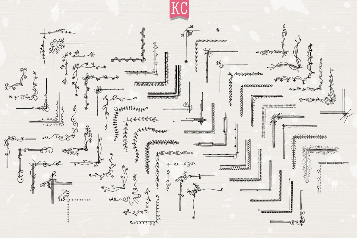 Doodle borders and banners, a Decorative Illustration by Katy Clemmans (Photo 3 of 9)