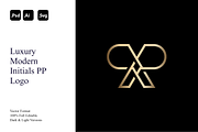 Luxury Modern Initials PP Logo, a Branding & Logo Template by Luxury Logos (Thumbnail 1 of 4)