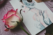 Odette. Ballet watercolor collection, a Sport Illustration by Scarlet Heath Art (Thumbnail 5 of 13)