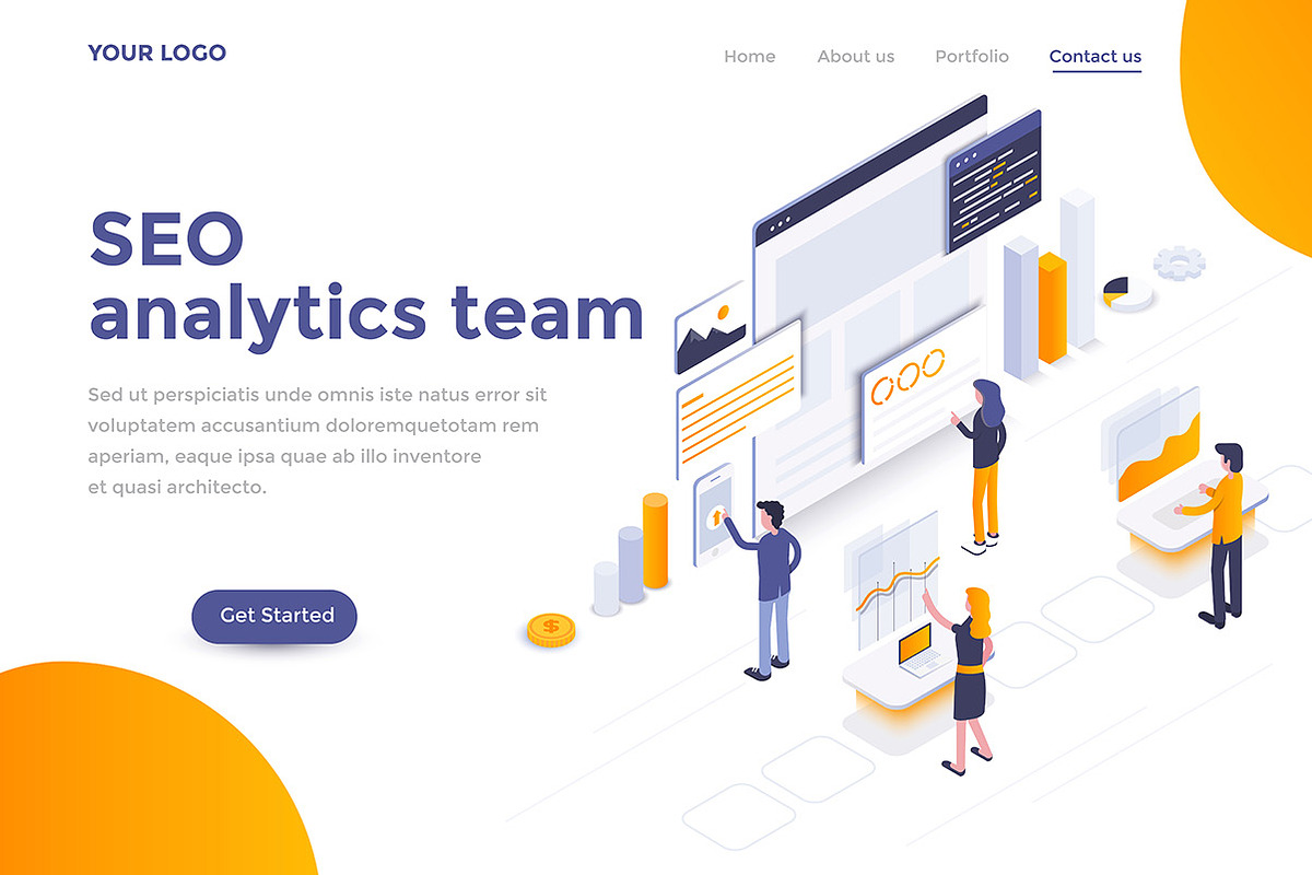 Landing Page templates, a Templates & Theme by Creative Graphics (Photo 8 of 12)