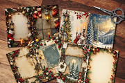 Vintage Christmas Junk Journal Kit, a Seasonal Illustration by Gonez Studio (Thumbnail 4 of 5)