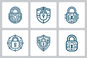 Digital Security Padlock Shield Icon, a Branding & Logo Template by Vectorium Studio