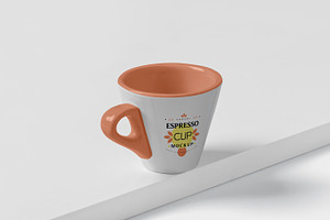 Espresso Cup Mockup - Cone Shape