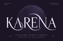 Karena – Elegant Serif Font Family