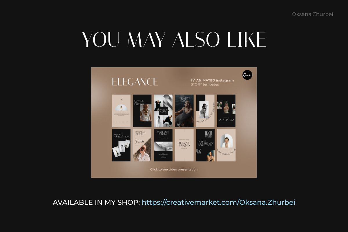 Elegant Instagram post templates, a Social Media Template by Make It Yours Lab. (Photo 12 of 12)