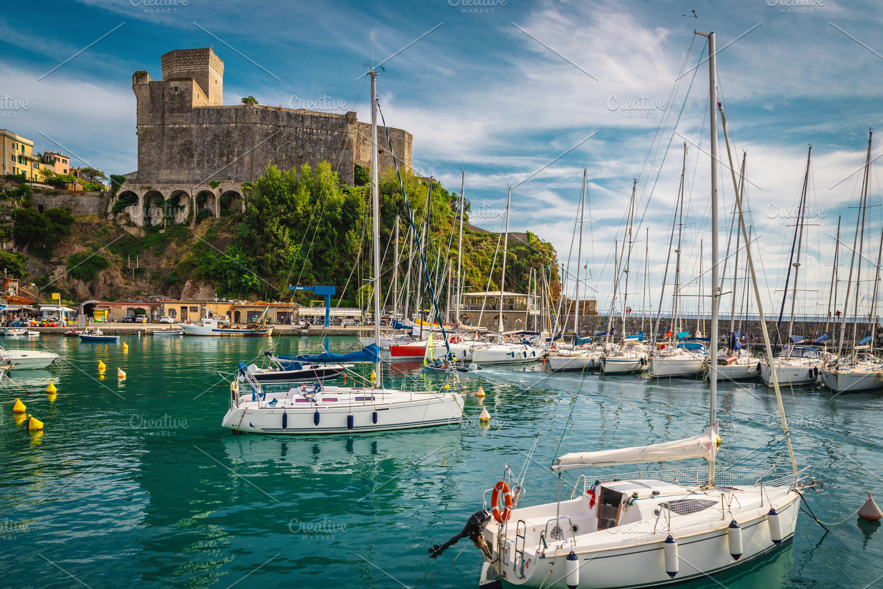 Anchored sailing boats in the Marina, a Transportation Photo by Alpine Dreams