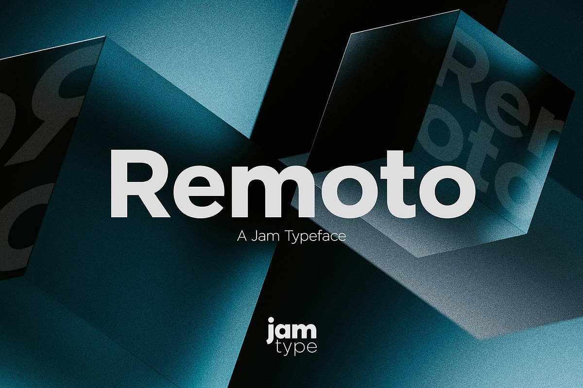 Remoto Typeface, a Sans Serif Font by JAM Type (Photo 1 of 35)