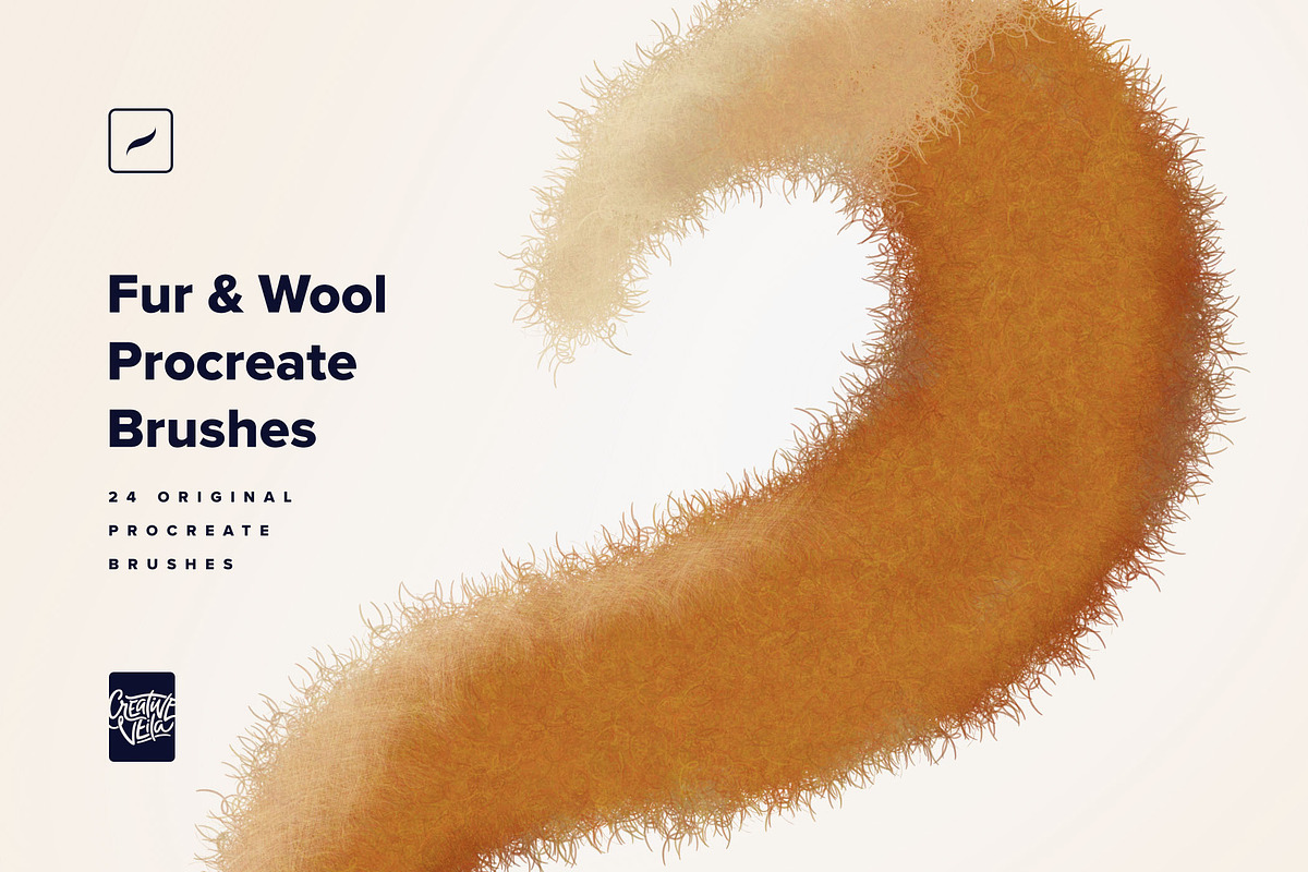 Fur & Wool Procreate Brushes, a Brush Add-On by Creative Veila (Photo 6 of 12)