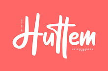 Huttem | Unique Modern Script Font