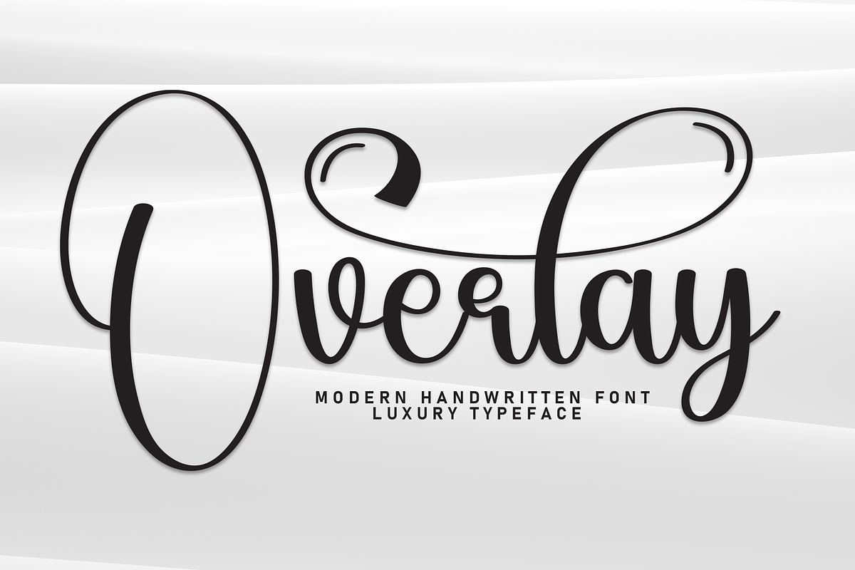 Overlay | Script Font, a Handwritten Font by Scratchones (Photo 1 of 9)