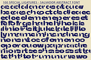 Salvador Abstract Font, a Sans Serif Font by 177Studio (Thumbnail 7 of 8)