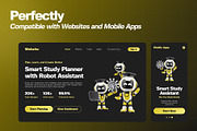 Education Robot 3D Icon Pack, an Object 3D Model by Haps Space (Thumbnail 3 of 4)