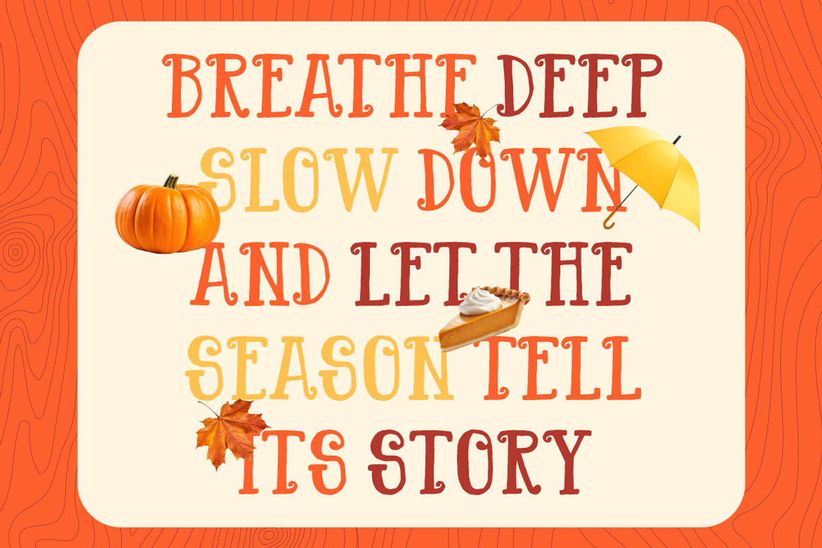 Maple Wind Rustic Autumn Font, a Font by PutraCetol Studio (Photo 4 of 5)