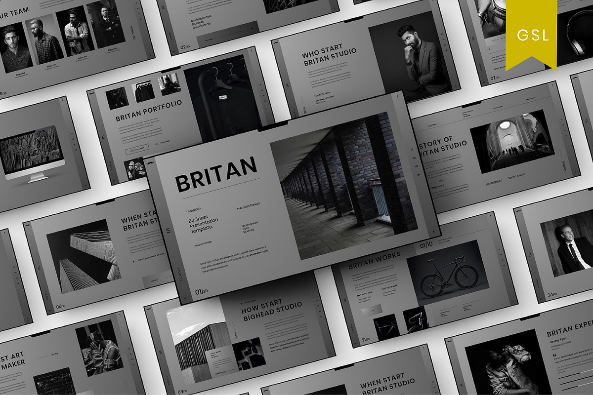 Britan - Business Google Slide Templ, a Presentation Template by Dens Creative Studio (Photo 1 of 6)