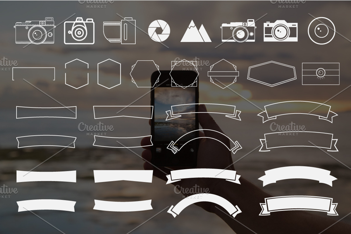 12 Photography Premade Logos Badges, an Illustration by JeksonGraphics (Photo 9 of 12)