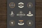 36 Restaurant Logos and Badges, a Branding & Logo Template by Vasya Kobelev (Thumbnail 11 of 16)