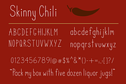 Skinny Chili font, a Sans Serif Font by Phillustrations (Thumbnail 2 of 4)