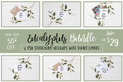Eucalyptus Stationery Bundle SALE, a Print Template by ILLONA GRAPHICS (Thumbnail 1 of 7)