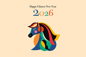 2026 Year of the horse., an Animal Illustration by MoleskoStudio