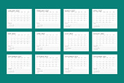 2027 Calendar | Minimalist Planner, a Texture Illustration by mikhailmorosin (Thumbnail 2 of 6)