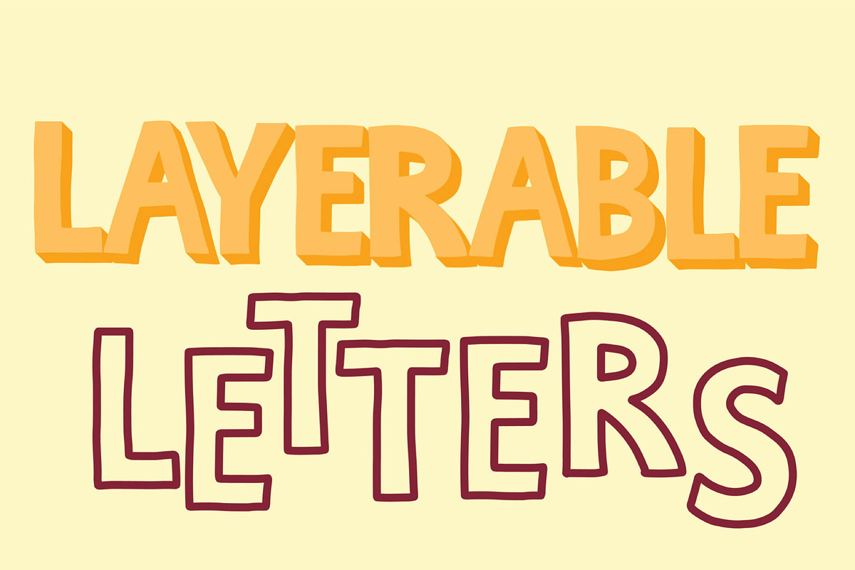 90 Hand Drawn Letters for Procreate, a Brush Add-On by Quiver Supply Co. (Photo 4 of 11)