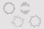 Foliage Doodles - Black, White, Gold, an Object Graphic by OM Creativ (Thumbnail 5 of 8)