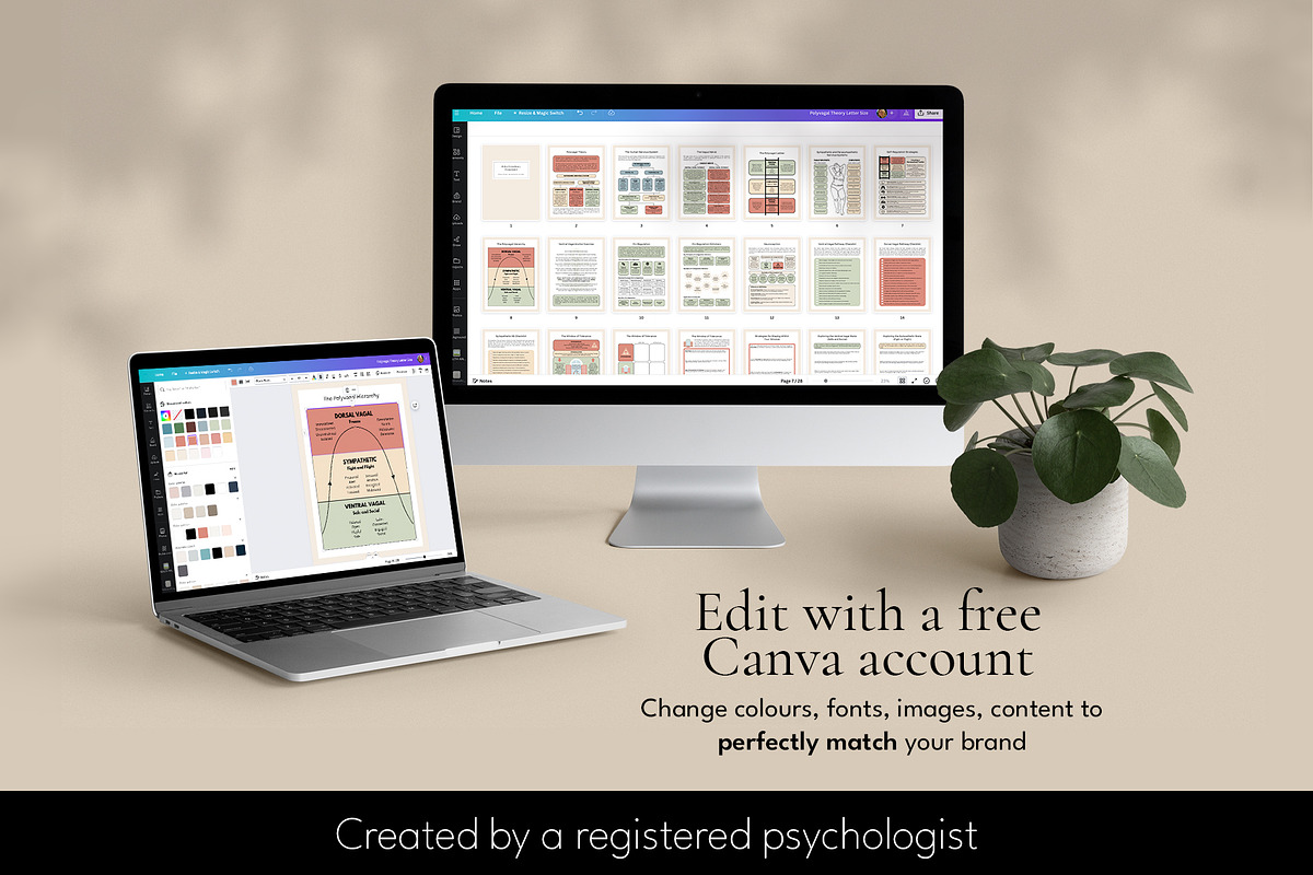 Polyvagal Theory Therapy Tool Canva, a Design Template by Miri Campbell (Photo 2 of 10)