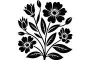 Black Wildflower Bouquet Set, an Object Graphic by jahid234 (Thumbnail 2 of 13)