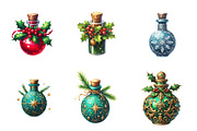 Watercolor Christmas Potions Clipart, an Illustration by Designworld (Thumbnail 2 of 5)