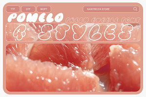 Pomelo - Y2K Font, a Font by saintricchi