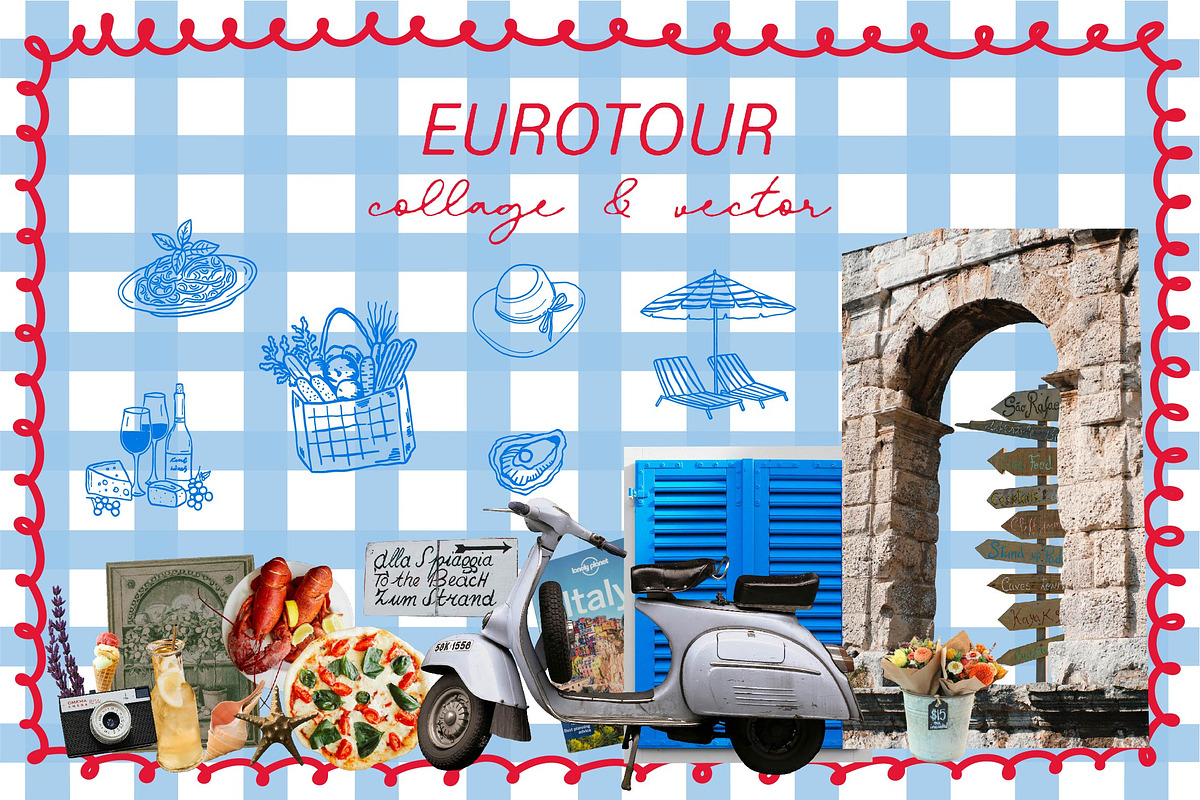 Eurotrip Collage&Vector, an Object Graphic by vanloveart (Photo 1 of 7)