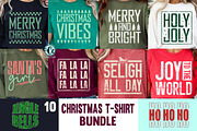 Christmas T-shirt SVG PNG Bundle, a Graphic by CrazyCraft (Thumbnail 1 of 5)
