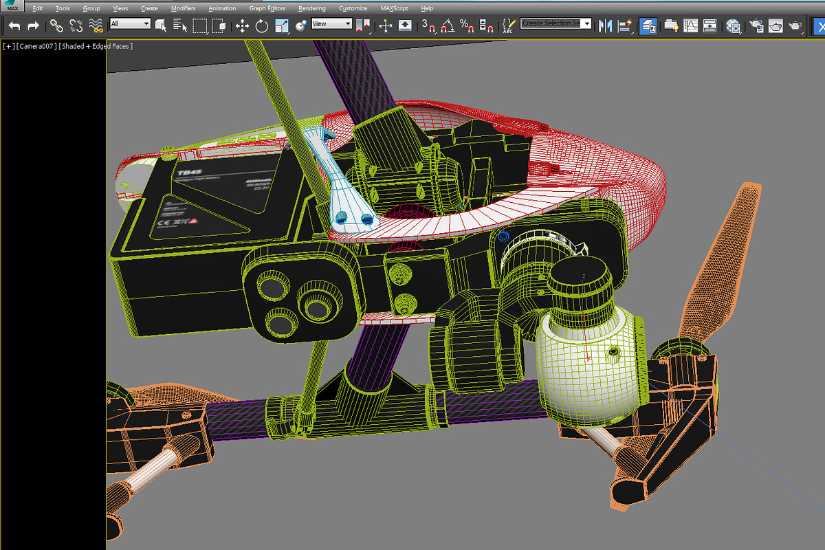 DJI Inspire 1 quadcopter, an Object 3D Model by arapps3d (Photo 16 of 17)